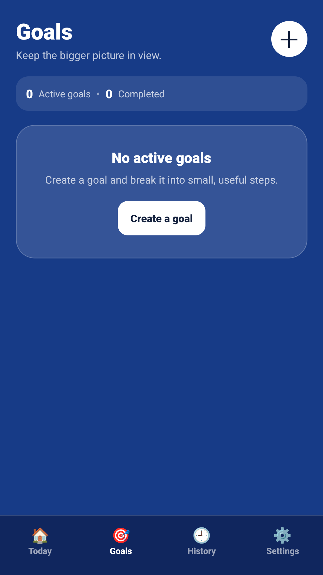 Pure Track goals dashboard